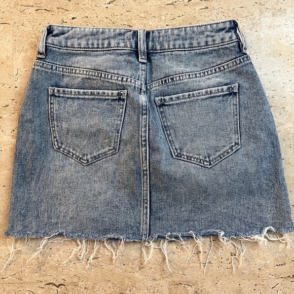 PacSun Acid-Washed Distressed Skirt Size 00 - Picture 2 of 4